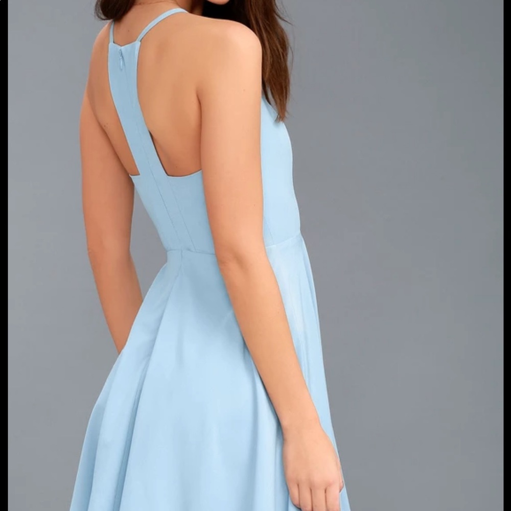 Lulus light blue skater dress